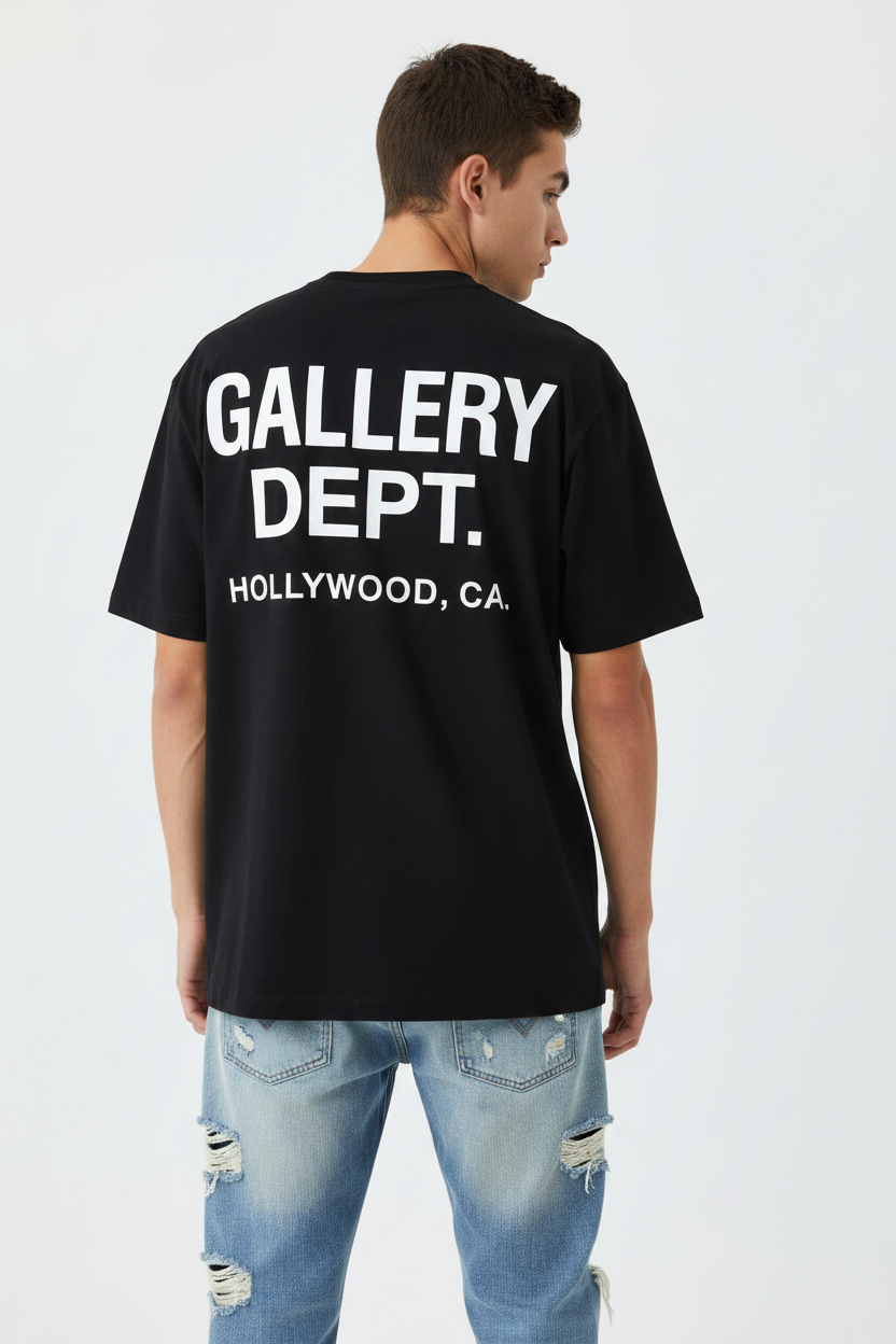Gallery Dept. Black Tee - Men's Back