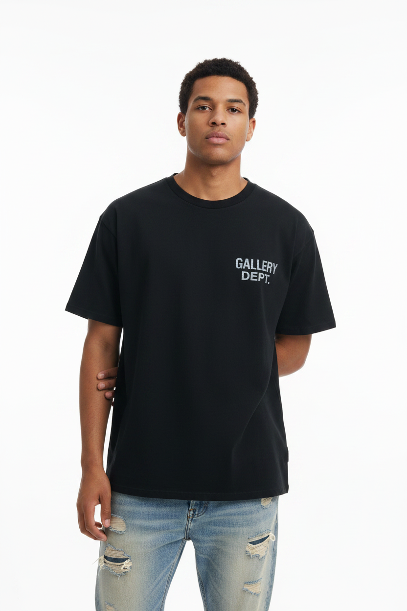Gallery Dept. Black Tee - Men's Front View