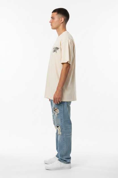 Gallery Dept. Cream Tee - Side View